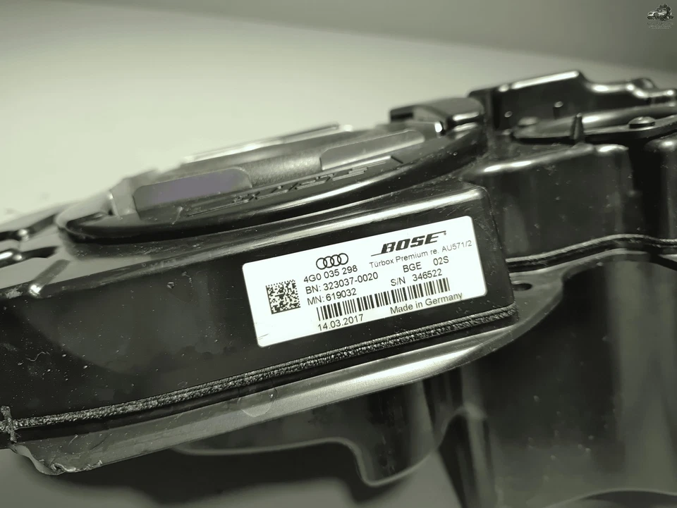 前乘客门低音炮低音盒音频扬声器 BOSE 原始设备制造商 2012-2018 奥迪 A6 — 第 4/4 张图片