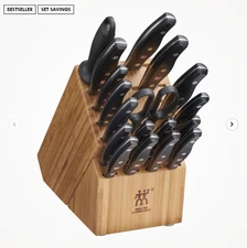 ZWILLING TWIN Signature 19-pc, Knife Block Set, natural