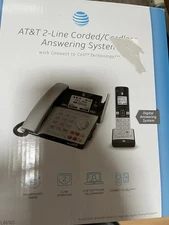 AT&T TL86103 2-Line Corded/Cordless Phone w/Connect to Cell& Answering Sys. NIB!