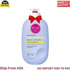 eos Shea Better 24H Moisture Body Lotion, Vanilla Cashmere, for Dry Skin, 16 fl