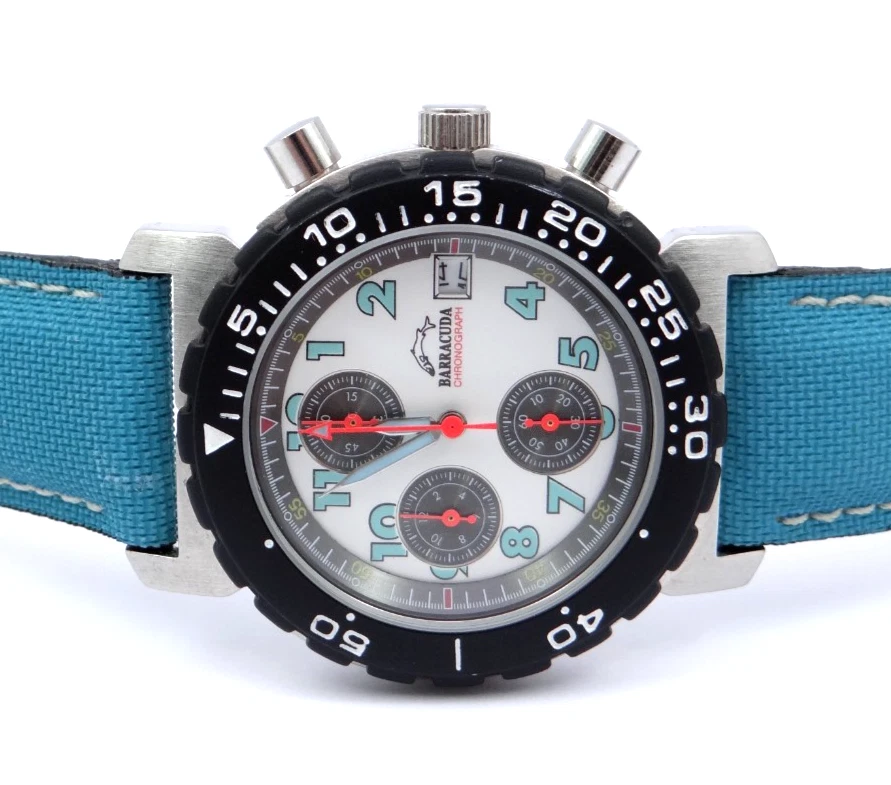 Barracuda by Bulova Chronograph Diver Watch Armbanduhr Quartz 35821 Ø 39 mm - Bild 2 von 4