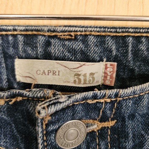 Levis Vintage 90er 515 Capri mittlere Waschung Denim Damengröße 12M Schlitzsaum mittlere Leibhöhe - Bild 5 von 17