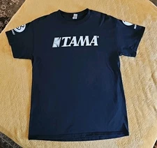 Tama Drums Bergerault Series Black T-Shirt Size M Gildan