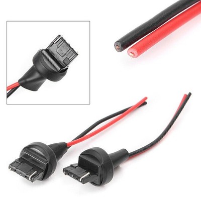 Pair 7440 992 T20 Plug Adapter Wiring Harness DRL Indicator Tail Light Retrofi Car