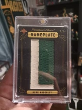 2019 PRESIDENTS CHOICE HERB ADDERLEY GAME USED LETTER PATCH 1/1 PACKERS NFL HOF