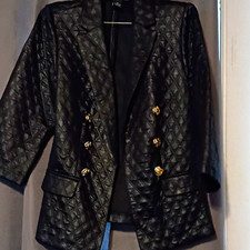 NYCC New York Clothing Co. Womens Black Quilt...