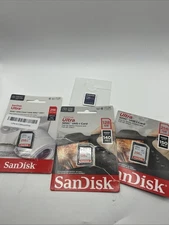 Lot Of 4 - SanDisk & Samsung SD Cards - Untested - See photos