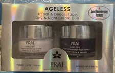 PRAI Beauty Ageless Throat & Decolletage Day & Night Cream Duo 1.7oz Each Sealed