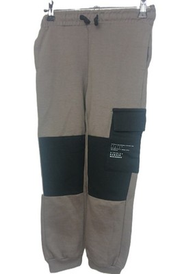 Jogginghose Jungen Sport Freizeit  Hose  Gr. 122  Grau Rippbündchen Schnürung