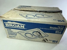 Broan Nutone Model 164 2 Light Bathroom Fan Heater 70 CFM Open Box