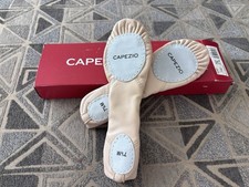 NEW 7.5 M Capezio Leather Juliet Split Sole Ballet Shoe in Light Pink 2027 