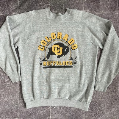 Men's Vintage 80s Colorado Buffaloes Big 8 Champs Gray Crewneck Sweatshirt Sz XL