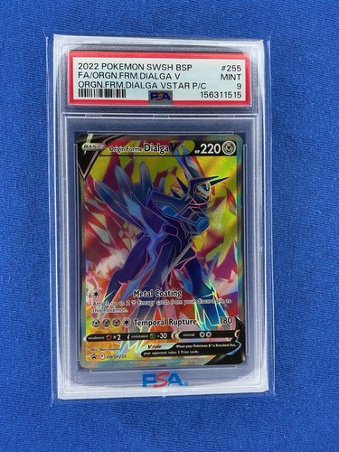 Origin Forme Dialga V graded PSA 9 for sale on eBay