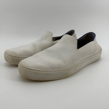 Rothy's The Original Slip On Sneaker White Knit Women's Size 9