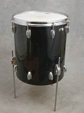 SLINGERLAND 14" TAMBURO TOM DA PAVIMENTO NERO, VINTAGE ANNI 50/60 16" PROFONDO