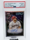 Sports Card Singles Graded 2022 Bowman’s Best Mike Trout UFO Autographed PSA/DNA