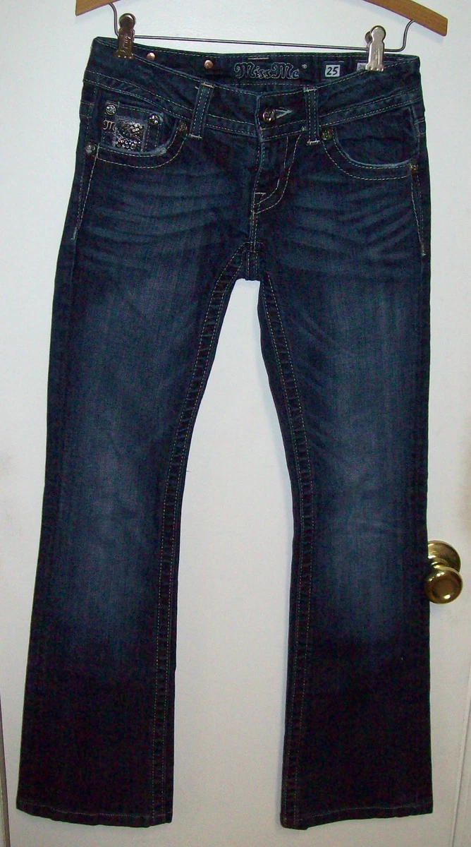 Jean Miss Me Super Skinny Bleu Foncé - Taille 30 X 27, Mi-hauteur, Neuf Avec étiquette