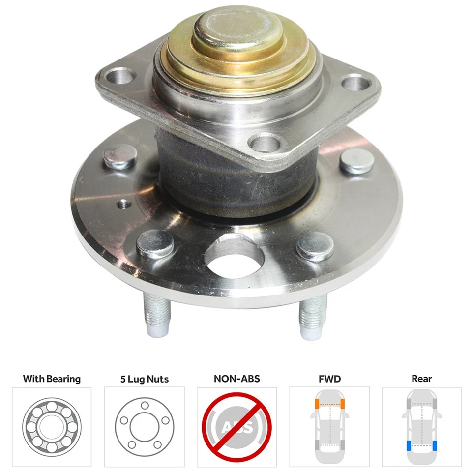 Wheel Hubs Rear Driver or Passenger Side for Chevy Right Left 12413029 Century - Изображение 3 из 4