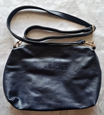 VINTAGE AUTHENTIC LIU JO BLUE SHOULDER CROSSBODY BAG PURSE