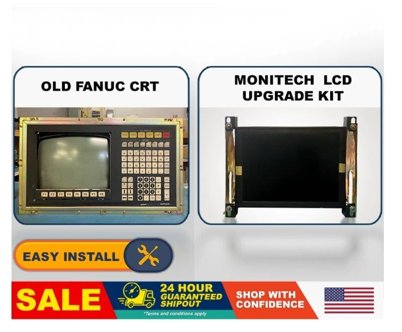 REPUESTO DIRECTO LCD PARA Fanuc (A61L-0001-0095), Toshiba D9CM-01A con 9" CRT Foto 3 de 4