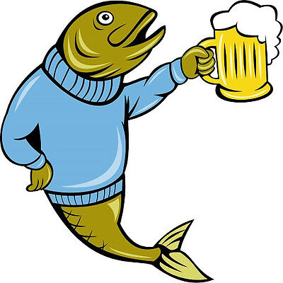 30 Custom Beer Fish Personalized Address Labels 30 Custom Beer Fish Personalized Address Labels
