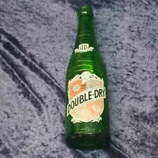 DOUBLE-DRY Soda Pop Bottle Seminole CHATTANOOGA TENN 12 oz ACL Green 1939 WWII