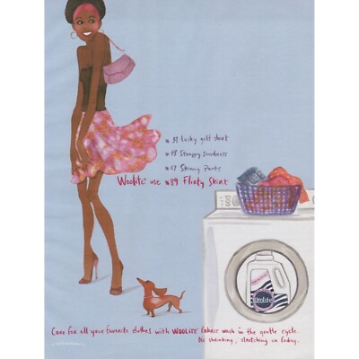 2003 Woolite Advertisement Featuring Care Instructions For Flirty Skirt