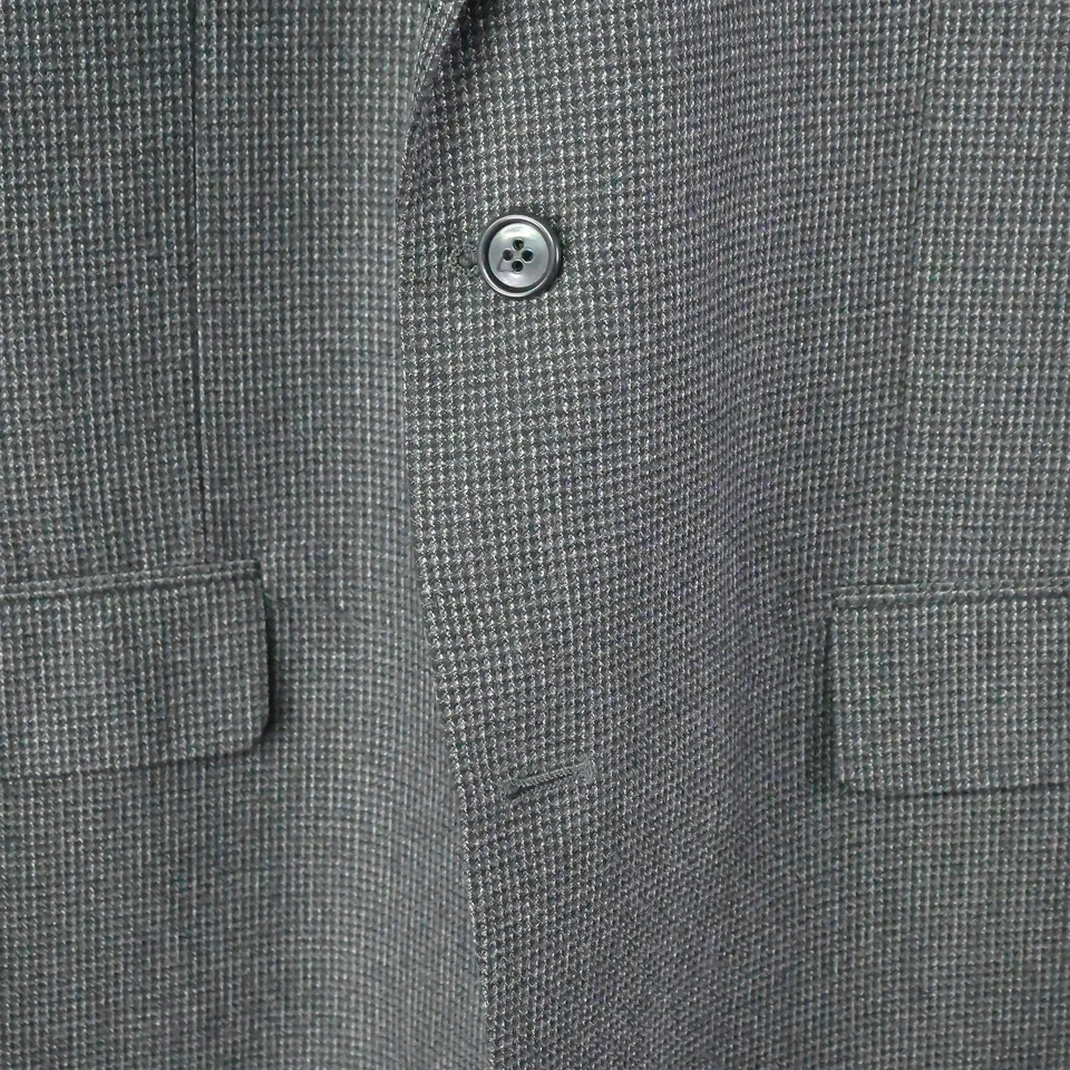 Andrew Fezza 44R Black Woven 2Btn Mens Blazer Suit Jacket Sport Coat - Image 3 of 4