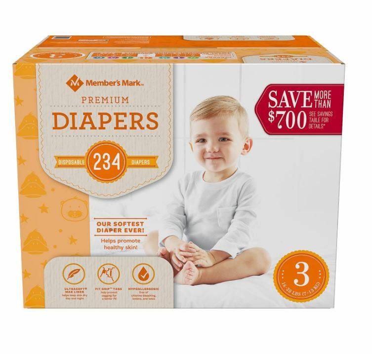 members mark newborn diapers