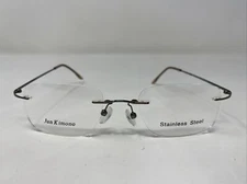 Jun Kimono SPRL032 GUN METAL C6 50-19-135 Rimless Metal Eyeglasses Frame U646