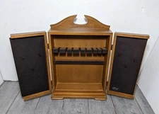 Vintage Wall Mount Silverware Flatware Storage Chest Wood Case/Box Cabinet