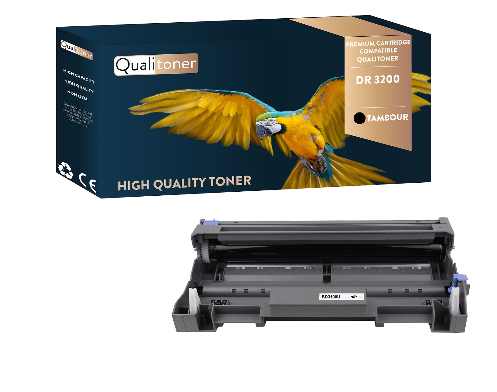 Tambour Brother DR3200 de rechange résolvant les traces d'impression