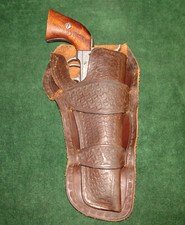 Antique Western Montana or Mexican Double Loop Holster Fits Colt Single Action