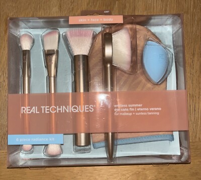 Real Techniques 6 Stück Radiance Pinsel Mixer Bräunungshandschuh Kit/Set