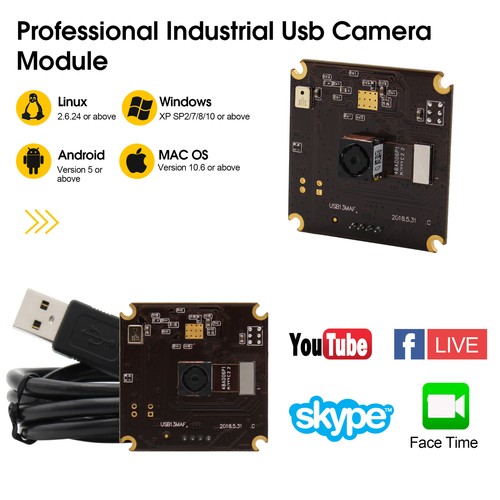 13MP Autofocus No distortion Lens IMX214 HD USB Camera Max Resolution 3840*2880 - Picture 4 of 9