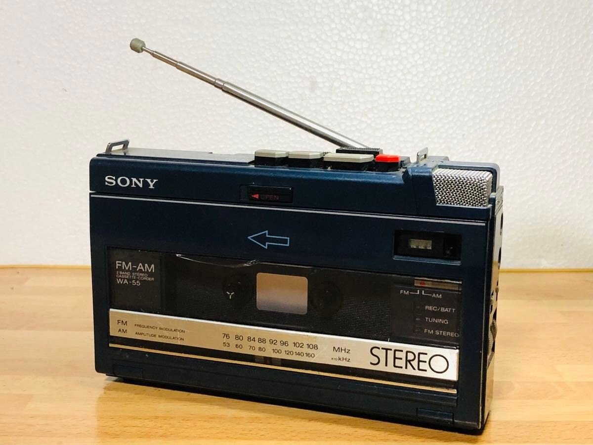 Sony Wa-55 Portable Cassette Player Walkman Vintage Audio Am/Fm