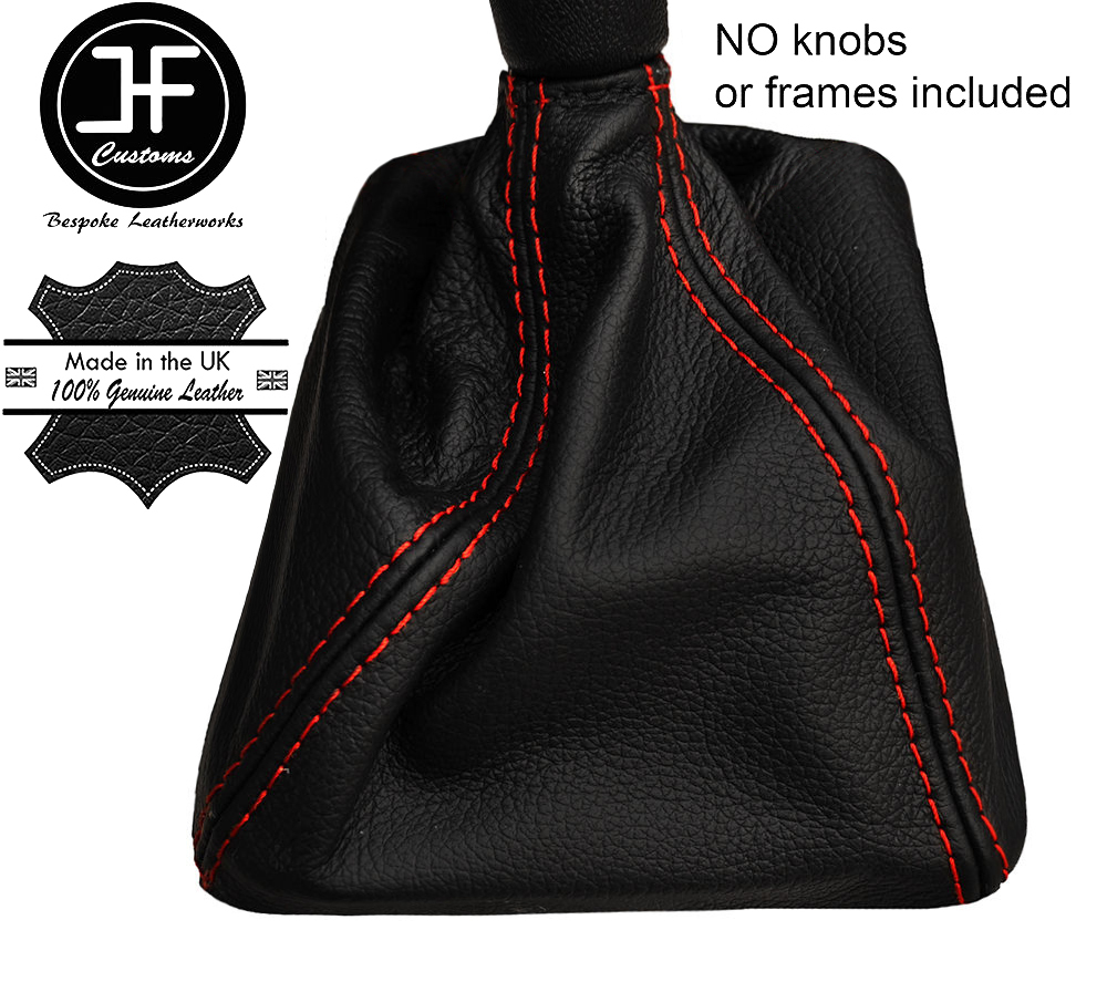 RED STITCH MANUAL REAL LEATHER SHIFT BOOT FITS SUBARU IMPREZA WRX