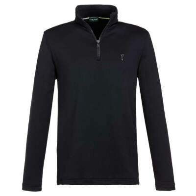 NWT Golfino Men's St Moritz Troyer 5338716 890 Black Sz US 38 EU 48 Medium NEW