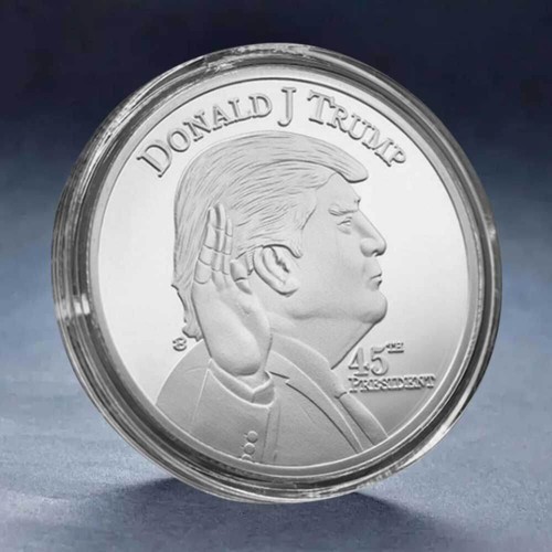 2025 1oz Silver Coin 9999 Fineness Bullion Uncirculated President Trump Collect - Picture 6 of 9