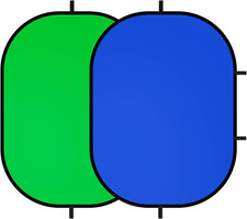 59X39.3 Inches Green Screen Backdrop for Photography, 2-In-1 Collapsible Backdro