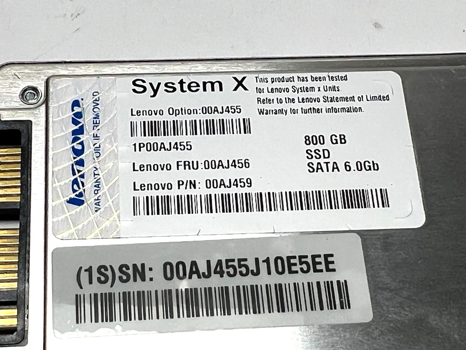 Lenovo 800GB 1.8" Enterprise Value SSD S3500 for SystemX x3950 X6 - Image 2 of 3