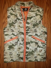 boys size 7 timberland puffer vest camo