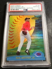 2000 KEN GRIFFEY JR. FINEST RARE GOLD REFRACTOR #146 PSA 10 REDS HOF POP 2 