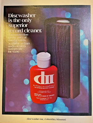 Vintage Magazine Advertisement 1976 Discwasher Record Cleaner