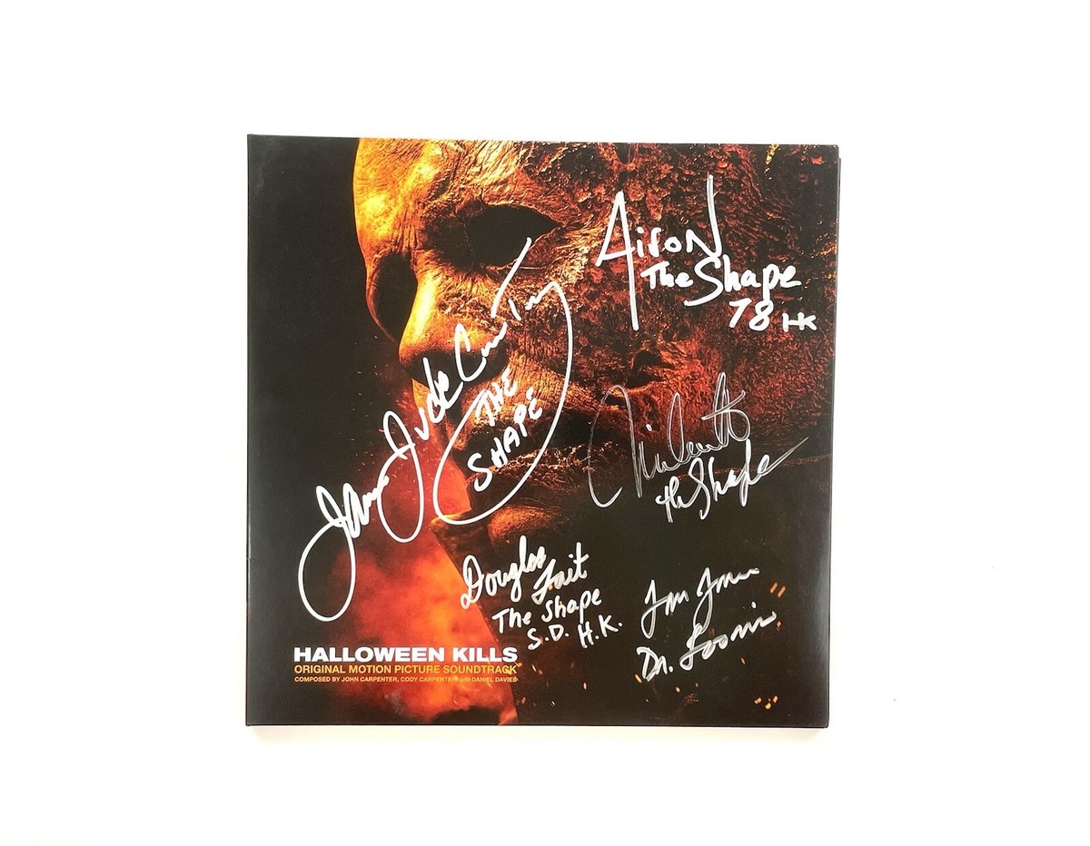 Halloween Kills Cast Signed Limited Edition Orange and Black Vinyl