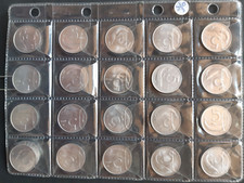 lotto 5 Lire Delfino serie sequenza completa 1951-1980 con 1956