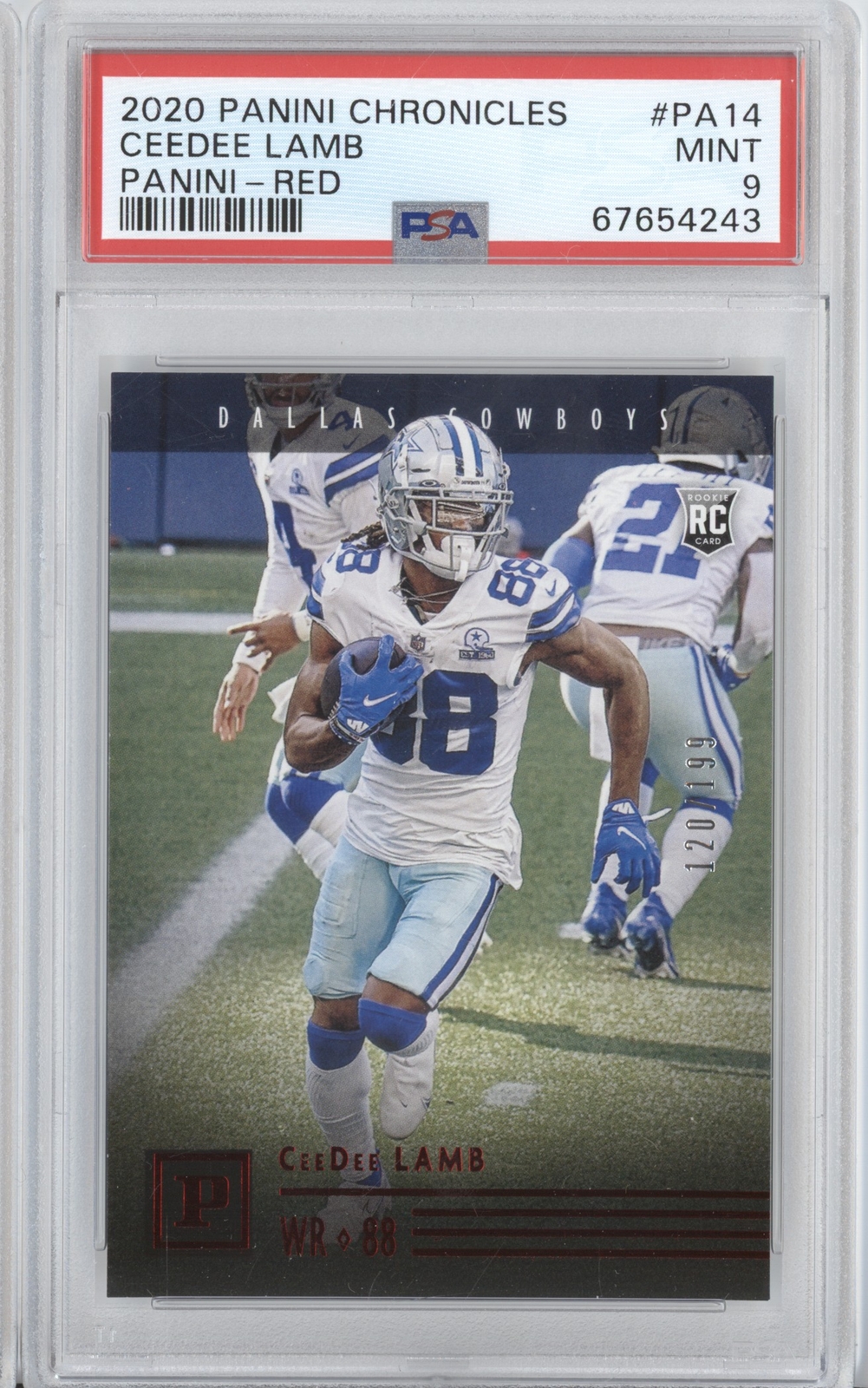 CeeDee Lamb Panini Chronicles Panini #PA14 Red