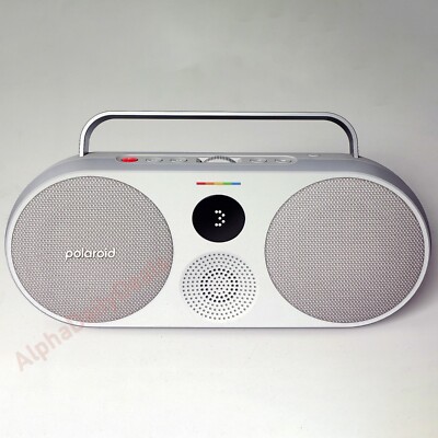 Polaroid P3 Music Player Wireless Bluetooth Speaker Retro Boombox Gray 