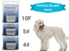 Poodle Blade Pack - 3 Blades by Masterclip 10F 5# 4# fits A5 Snap On Clippers 🐩