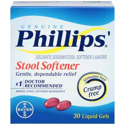 Phillips' Stool Softener  ( Docusate Sodium ) 30 Liquid Gels